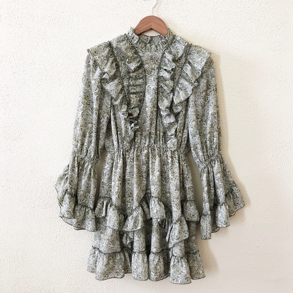 Moussy Vintage Ruffle Floral Dress S - Picture 3 of 8